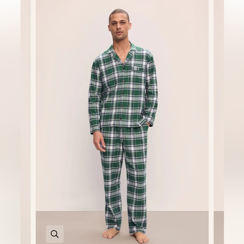 NWT Eberjey Men's Flannel Long PJ Set